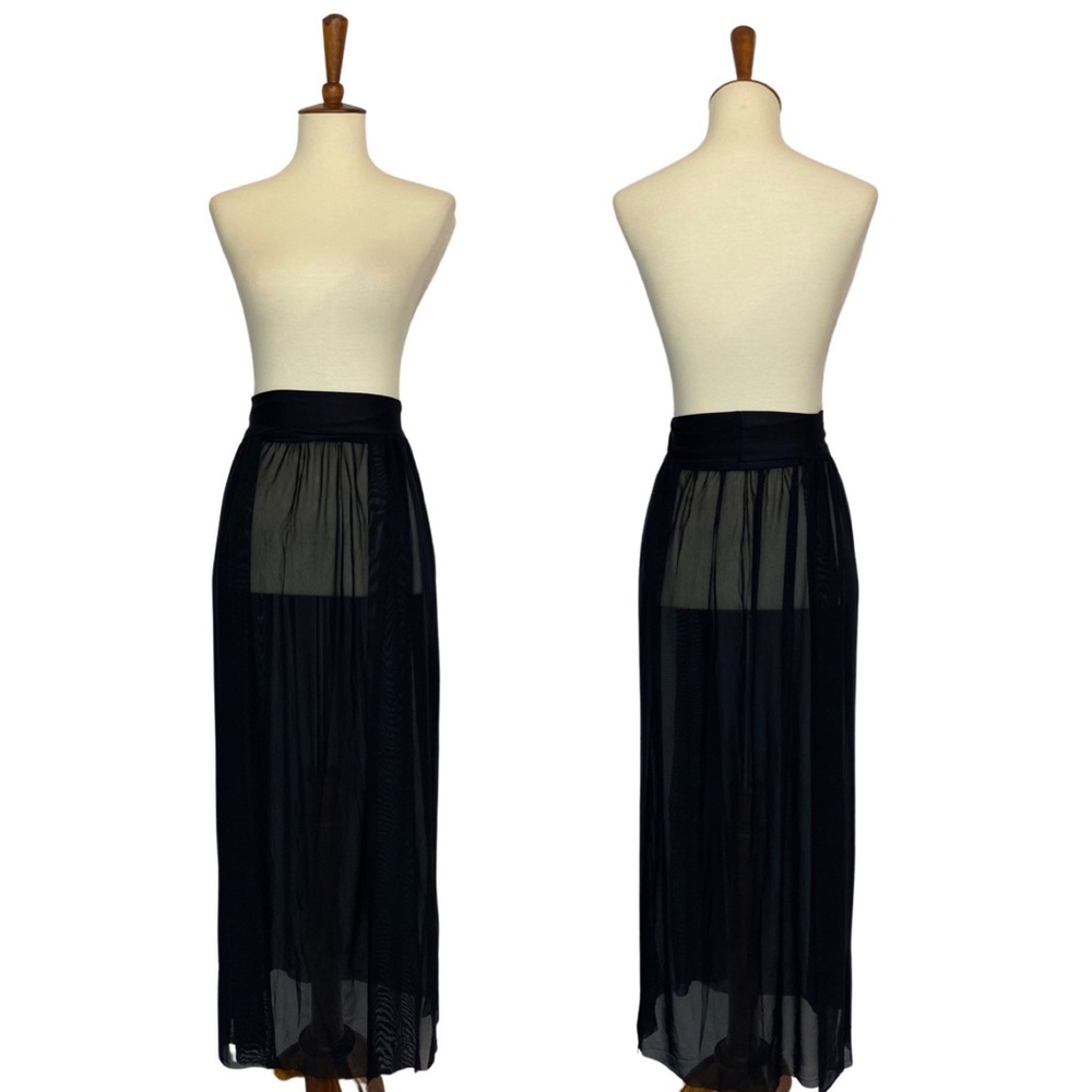 Sexy Semi-Sheer Maxi Skirt Swimsuit Beach Coverup - Picture 4 of 16